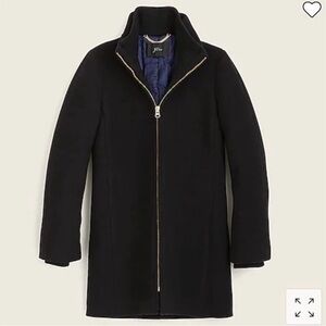 J. Crew black stadium cloth lodge coat 22